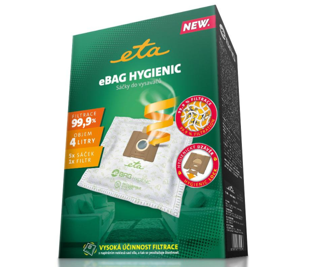 ETA Worki do odkurzacza eBAG HYGIENIC 9600 68010 5 szt. + filtr - 1389796 - zdjęcie